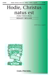 Hodie Christus natus est SATB choral sheet music cover